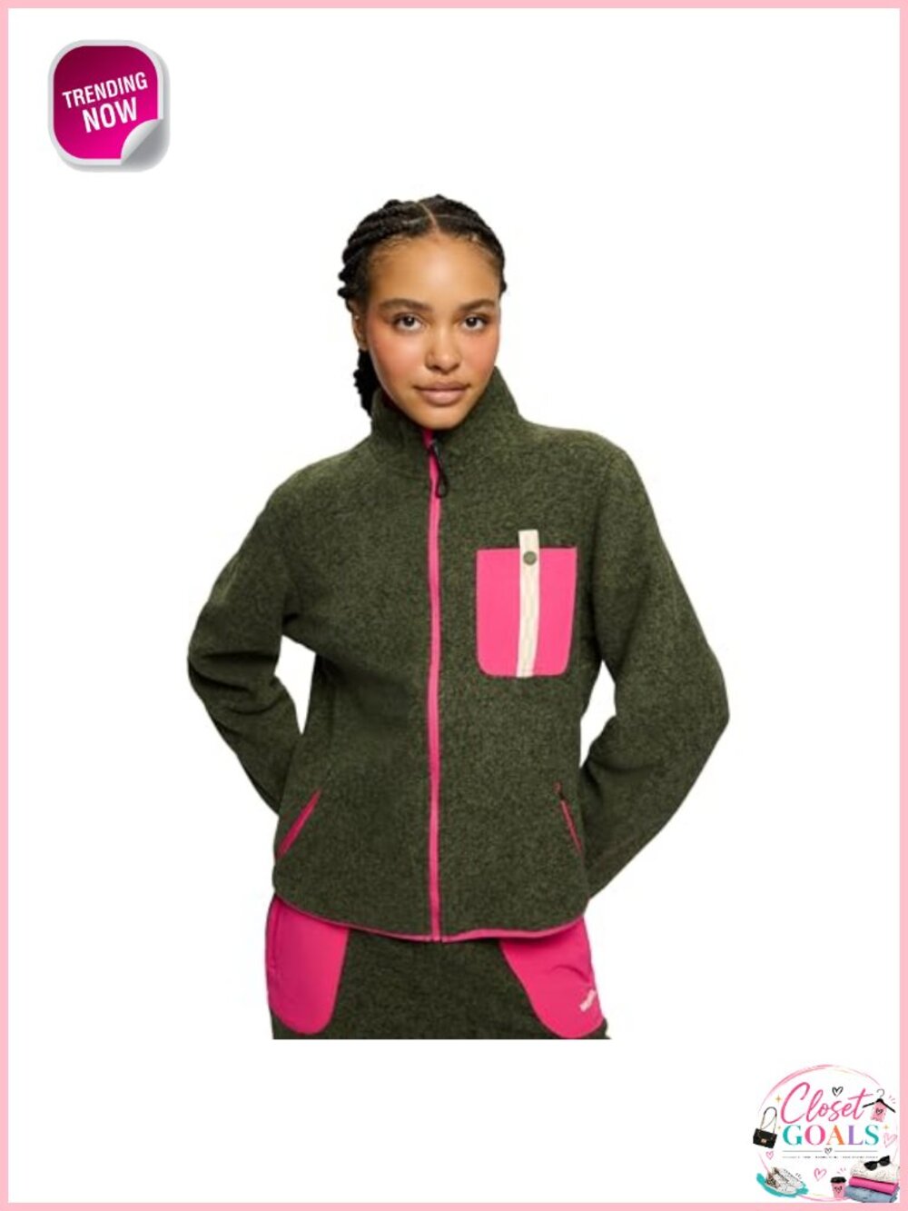Merrell Women's W-Jungle Fleece Full-Zip Mock Neck Jacket - Picture 5 of 6